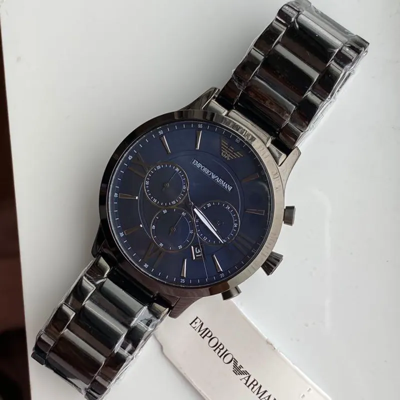Emporio Armani Chronograph Blue Dial Men's Watch- AR11348